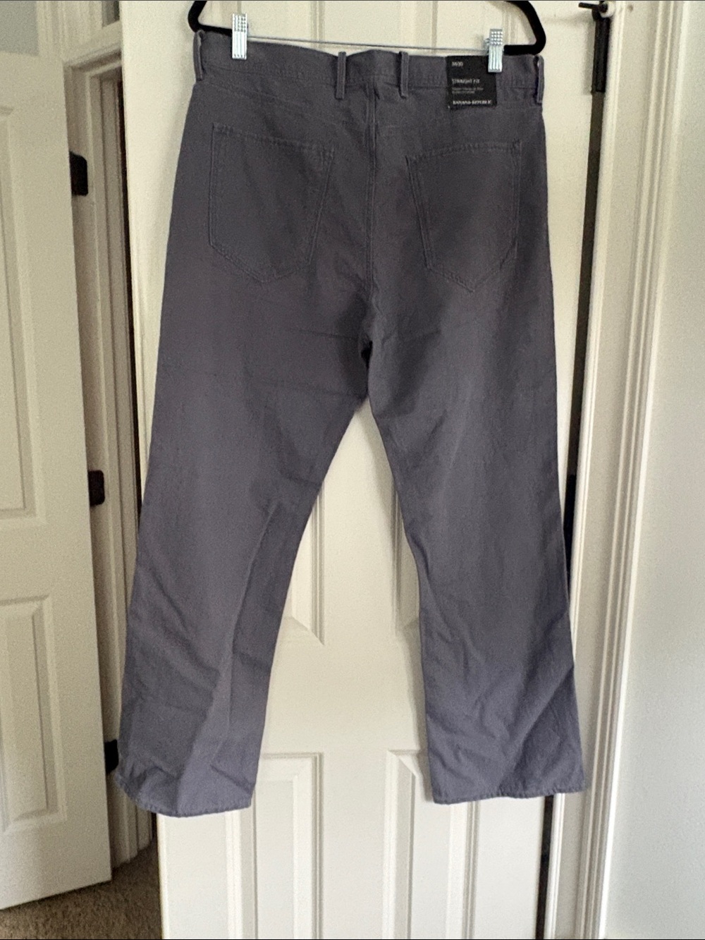 Banana Republic Men's Straight Fit Twill Pants— Light Gray - Picture 6 of 6